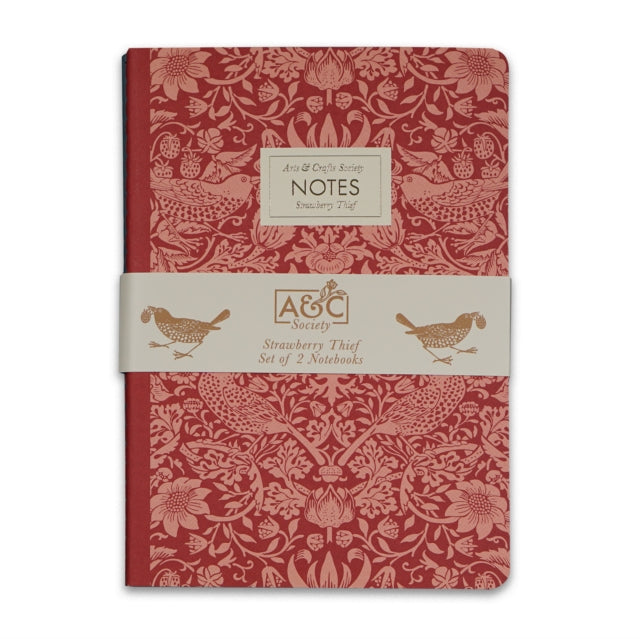 Set of 2 Stitch Bound A5 Notebooks - Rasp / Sage