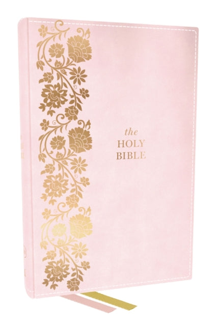 KJV Personal Size Large Print End-of-Verse Reference Bible, Pink Leathersoft, Red Letter, Comfort Print (Thumb Indexed)