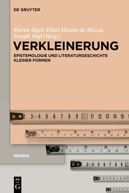 Verkleinerung: Epistemologie und Literaturgeschichte kleiner Formen
