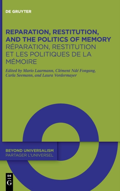 Reparation, Restitution, and the Politics of Memory / Reparation, restitution et les politiques de la memoire: Perspectives from Literary, Historical, and Cultural Studies / Perspectives litteraires, historiques et culturelles