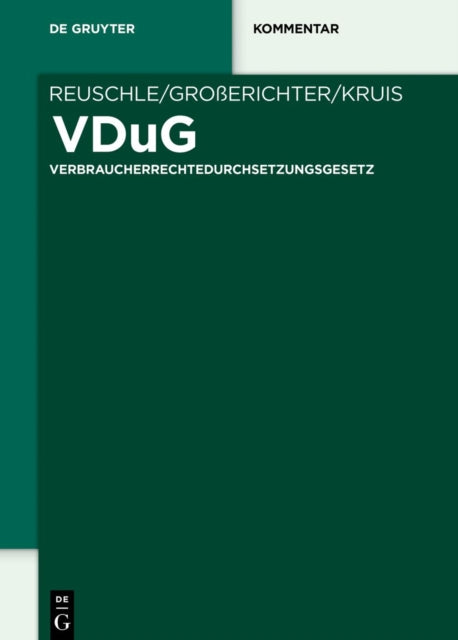 Vdug: Verbraucherrechtedurchsetzungsgesetz