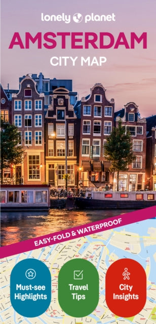 Lonely Planet Amsterdam City Map: Durable, Waterproof, Easy-Fold Planning Map with Attractions & Walking Tours