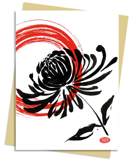 Sumi Flowers: Crysanthemum Greeting Card Pack: Pack of 6
