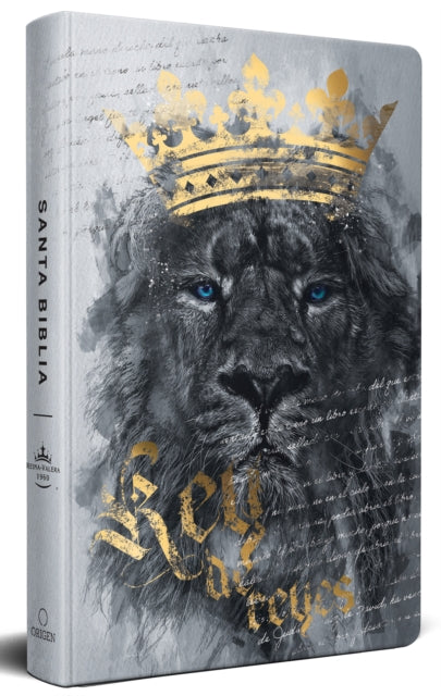 Biblia RVR60 letra grande tamano manual, tapa dura Leon Rey de Reyes / Spanish Bible RVR60 Handy Size Large Print Hardcover Lion King of Kings