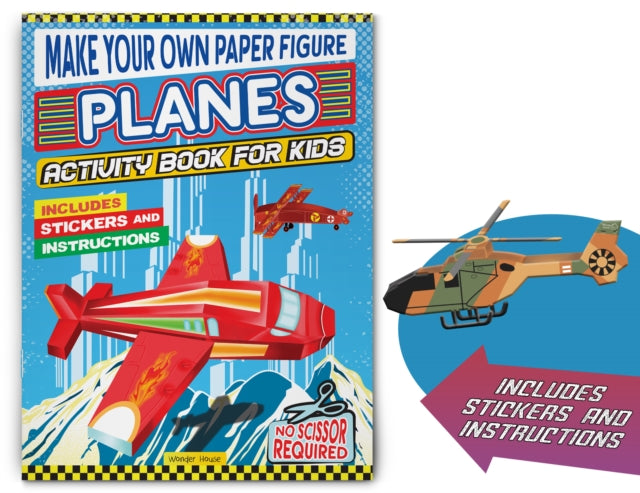 Make your own Paper Figure - Planes (Activity Book for kids)