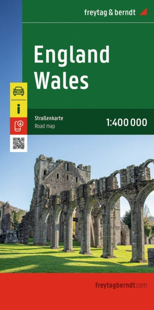 England Wales Road Map: 1:400,000 scale map