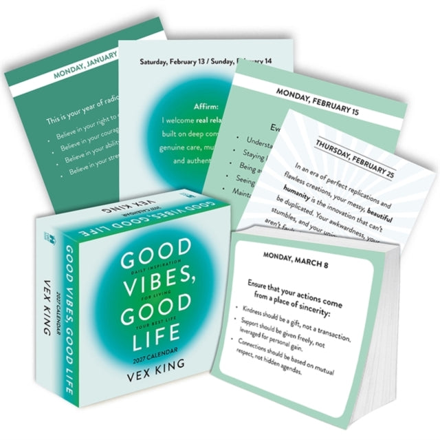 Good Vibes, Good Life Calendar 2027: Daily Inspiration for Living Your Best Life