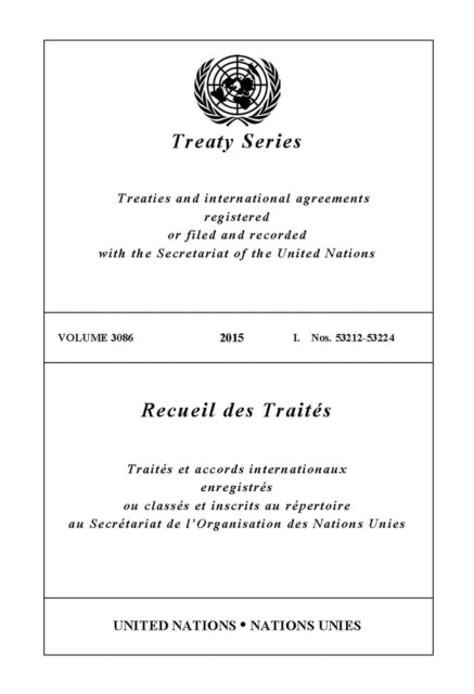 Treaty Series 3086 (English/French Edition)