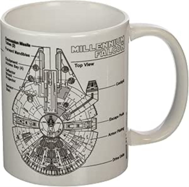 Star Wars (Millennium Falcon Sketch) Mug cover