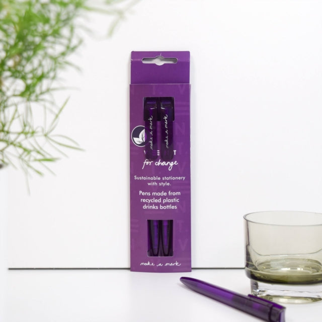 Make a Mark Recycled Pens - Purple cover