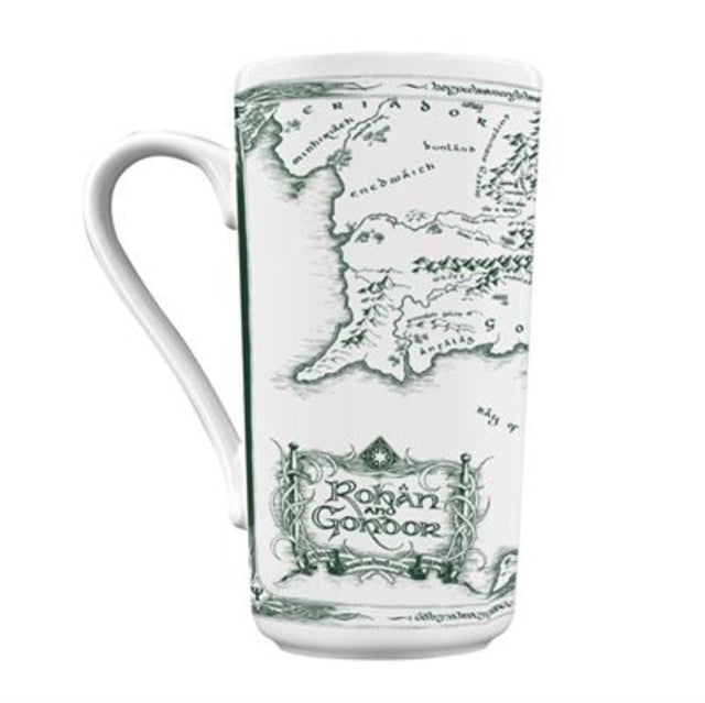 Lord Of The Rings (White Map) Grande Mug cover