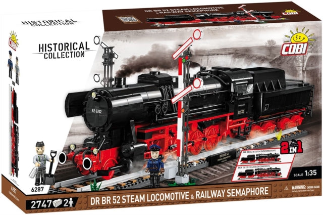 2745 Pcs Trains /6287/ Drb Class 52 Steam L&Rail cover