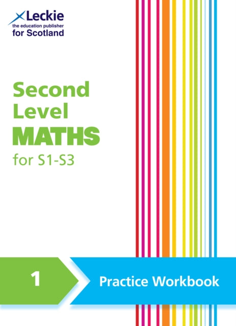 Second Level Maths Practice Workbook 1 for S1 – S3 cover