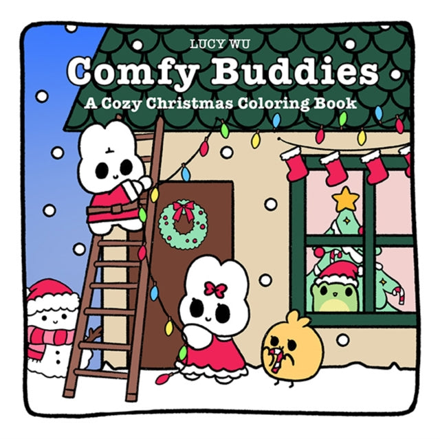 Comfy Buddies: A Cozy Christmas Coloring Book cover