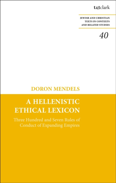 A Hellenistic Ethical Lexicon cover