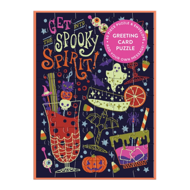 Get into the Spooky Spirit Greeting Card Puzzle cover