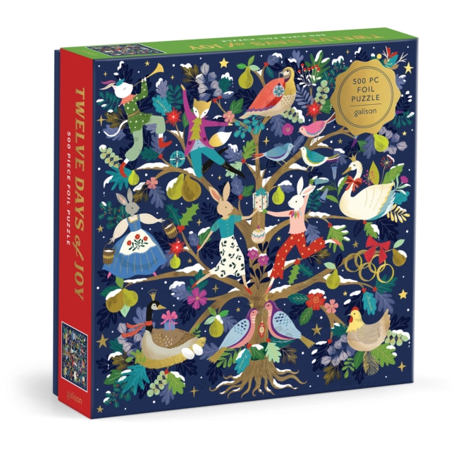 Twelve Days of Joy 500 Piece Foil Puzzle cover