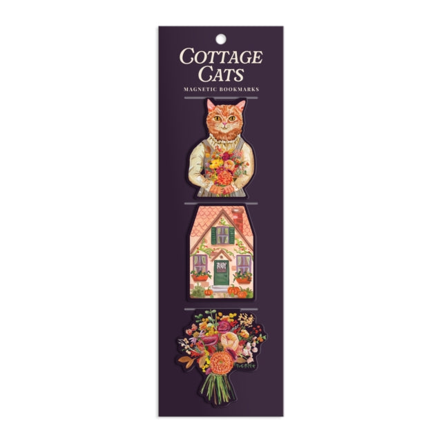 Cottage Cats Magnetic Bookmarks cover