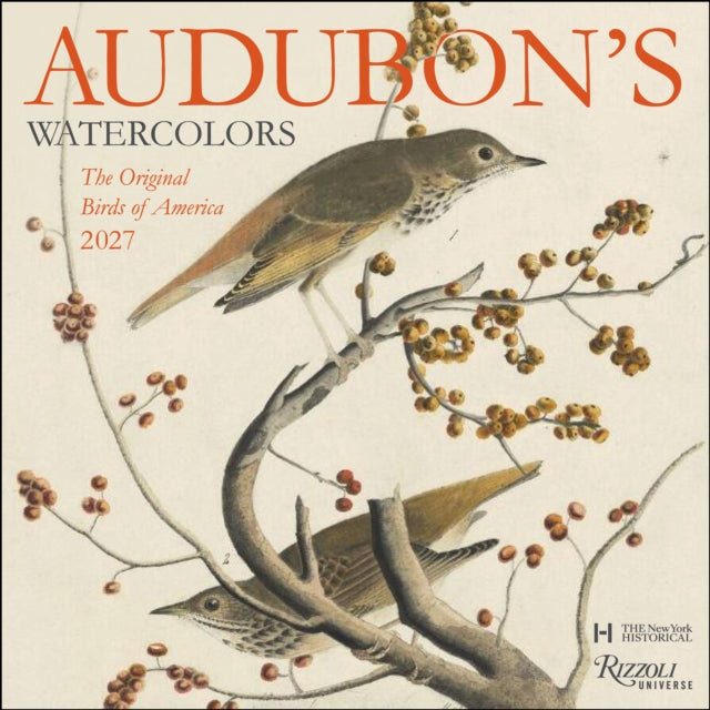 Audubon's Watercolors 2027 Wall Calendar cover