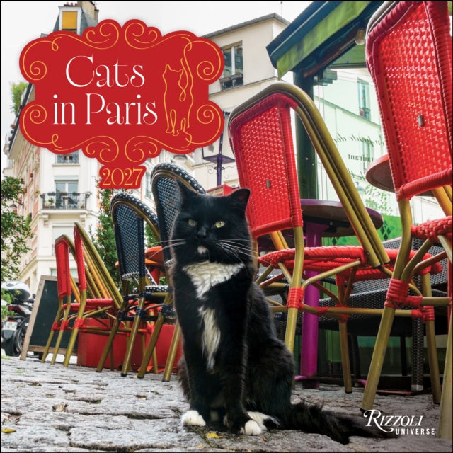 Cats in Paris 2027 Wall Calendar cover