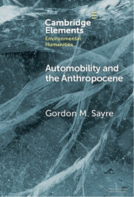 Automobility and the Anthropocene cover