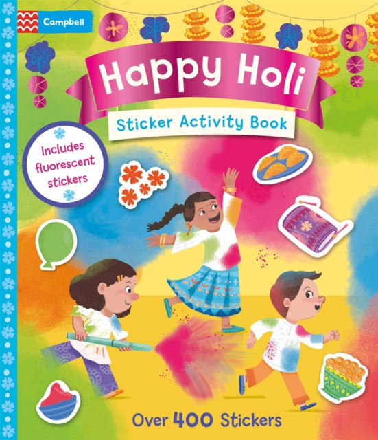Happy Holi Sticker Activity Book cover