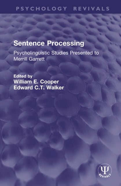 Sentence Processing cover