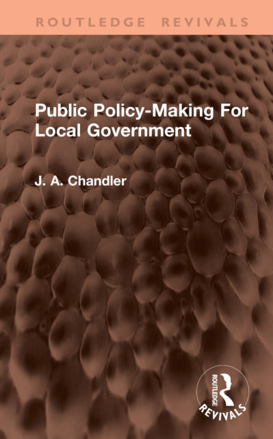 Public Policy-Making For Local Government cover