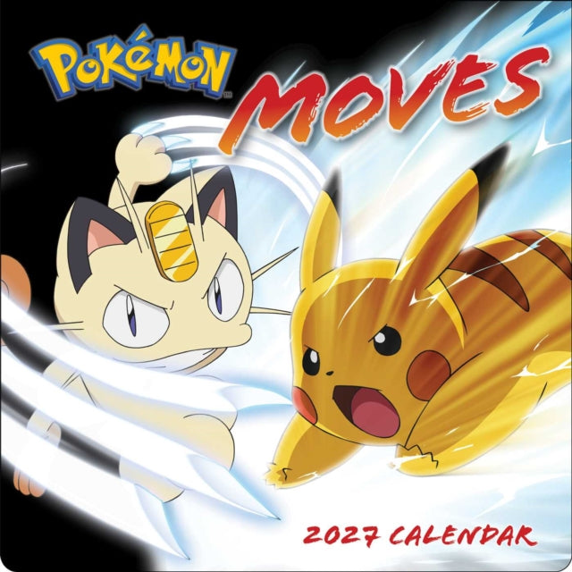 Pokemon Moves 2027 Wall Calendar cover