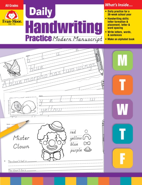 Daily Handwriting Modern Manuscript Te cover