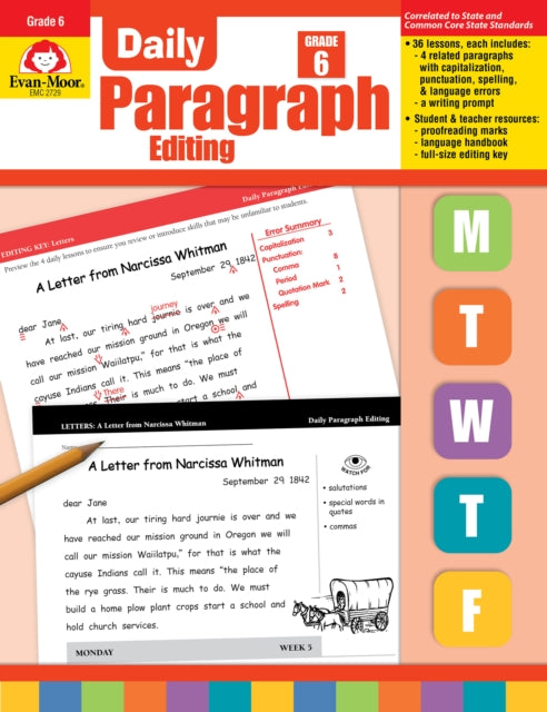 Daily Paragraph Editing Grade 6+ Te cover