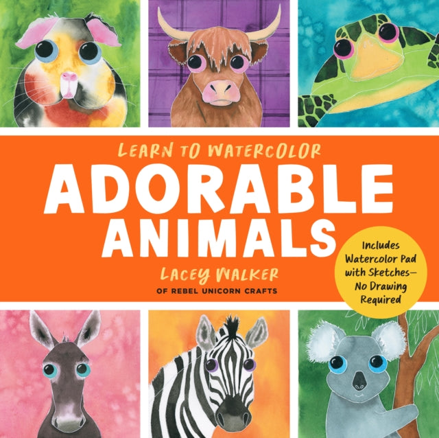 Learn to Watercolor Adorable Animals cover