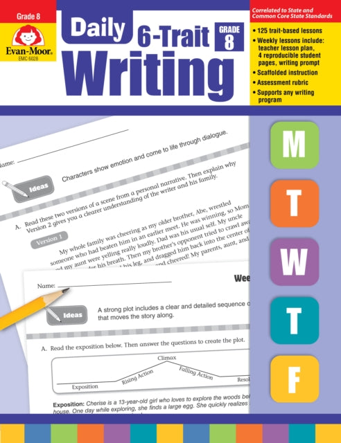 Daily 6-Trait Writing Grade 8 Te cover