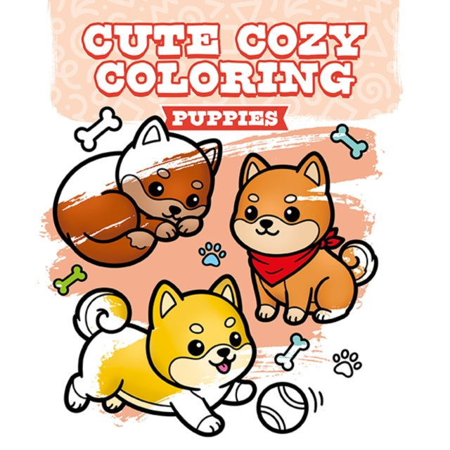 Cute Cozy Coloring: Puppies cover
