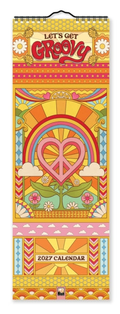 Dreamadelic: Groovy Slim Calendar 2027 (Art Calendar) cover
