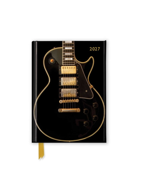 Black Gibson Guitar 2027 Luxury Pocket Diary Planner - Week to View cover