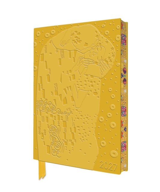 Gustav Klimt: The Kiss 2027 Artisan Art Vegan Leather Diary Planner - Page to View with Notes cover