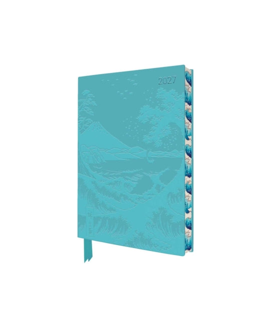 Utagawa Hiroshige: Sea at Satta 2027 Pocket Artisan Art Vegan Leather Diary – Week to View cover