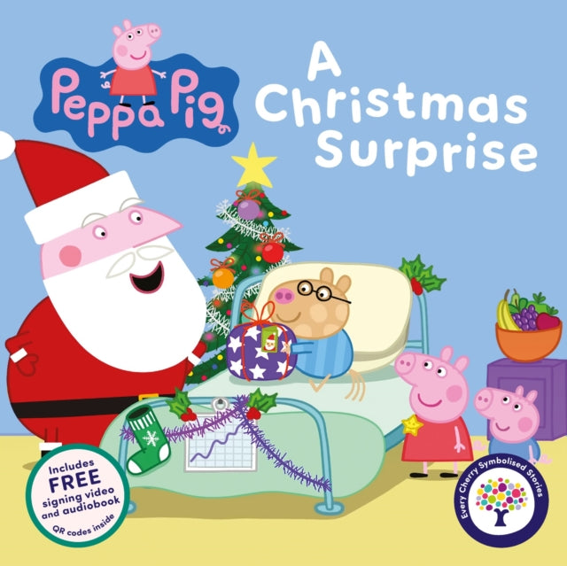 Peppa Pig: A Christmas Surprise (Symbolised Story) cover