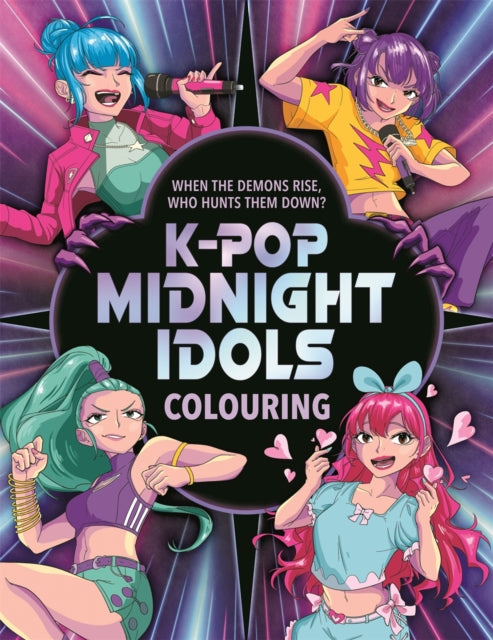 K-Pop Midnight Idols Colouring cover