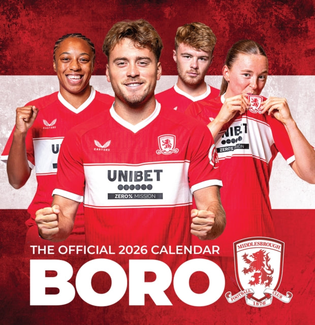 The Official Middlesbrough Desk Calendar 2026 cover