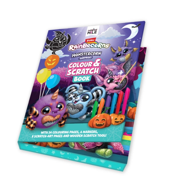 Rainbocorns Monstercorn Surprise Colour and Scratch Book cover