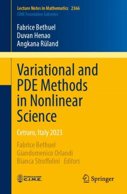 Variational and PDE Methods in Nonlinear Science cover
