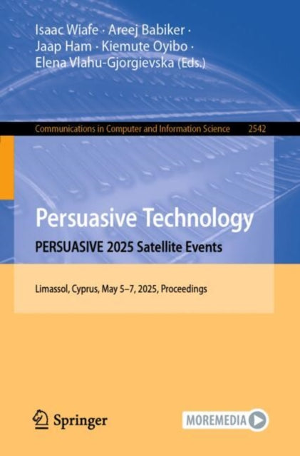 Persuasive Technology. PERSUASIVE 2025 Satellite Events cover