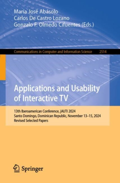 Applications and Usability of Interactive TV cover