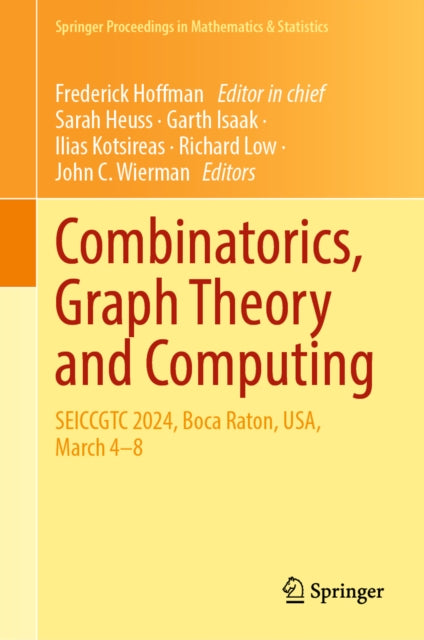 Combinatorics, Graph Theory and Computing cover