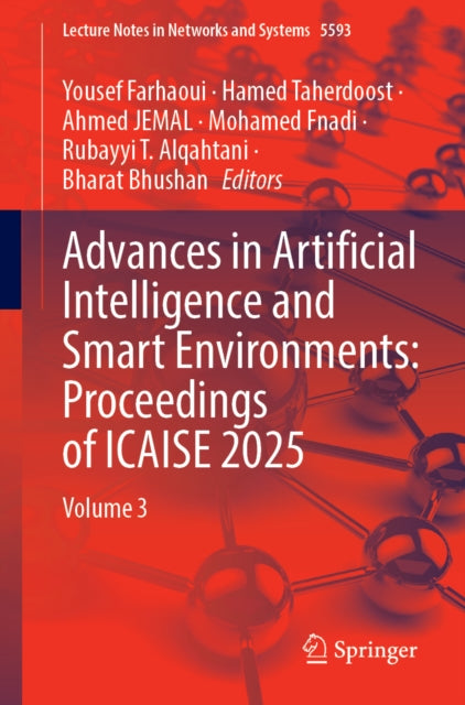 Advances in Artificial Intelligence and Smart Environments: Proceedings of ICAISE 2025 cover