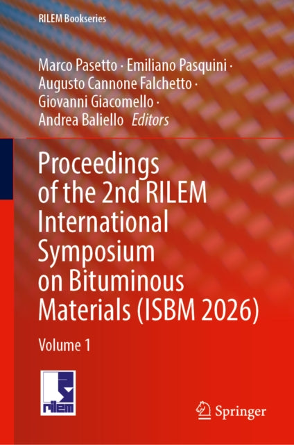 Proceedings of the 2nd RILEM International Symposium on Bituminous Materials (ISBM 2026) cover