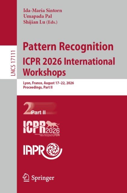 Pattern Recognition. ICPR 2026 International Workshops cover