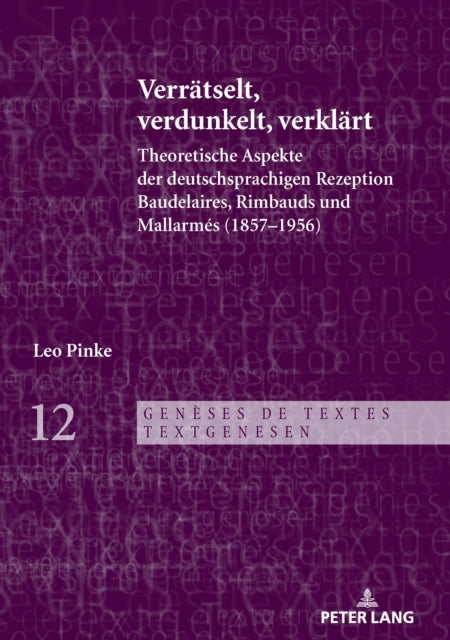 Verraetselt, verdunkelt, verklaert cover